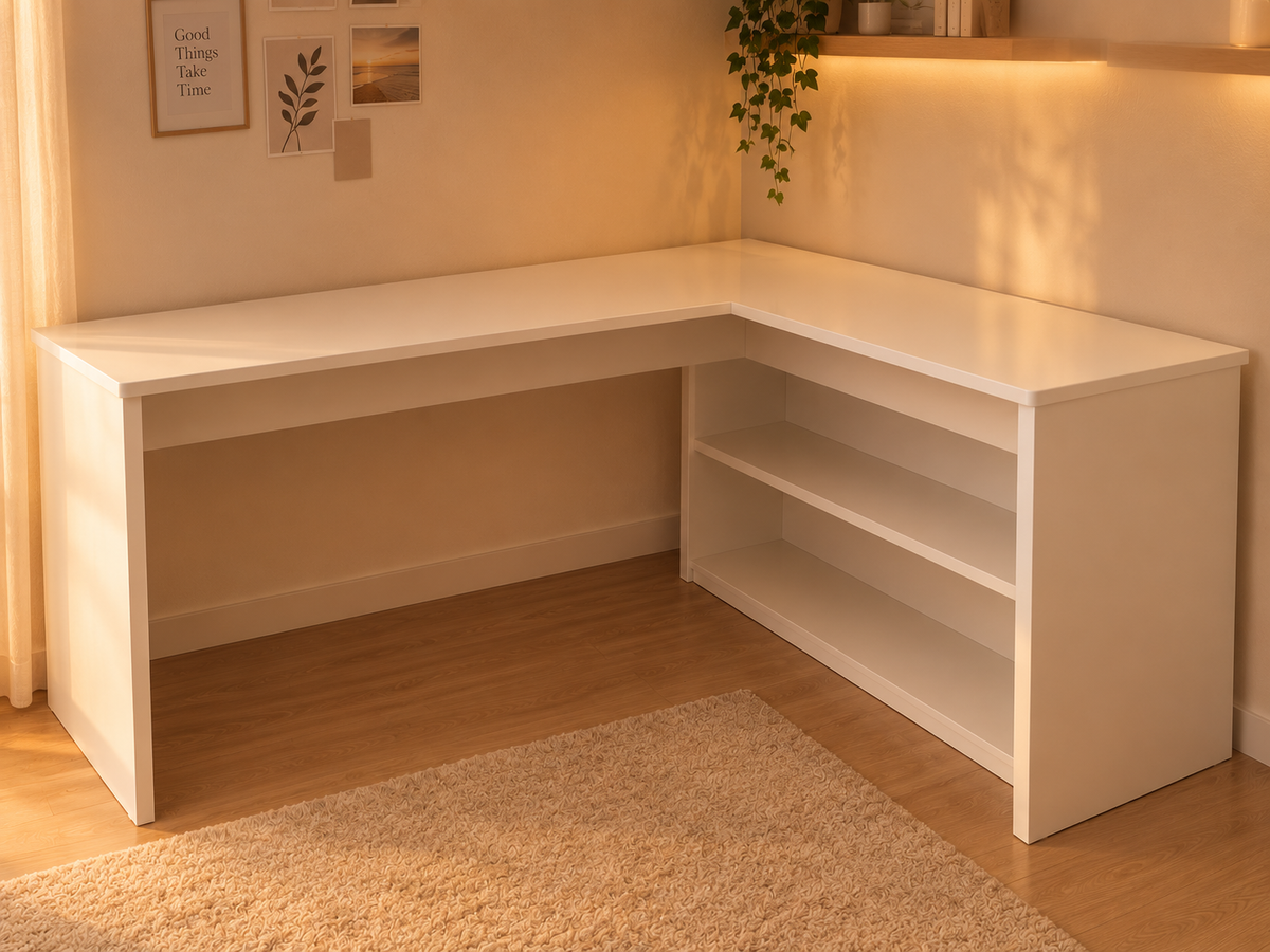 Bureau d'angle droit 120 cm
